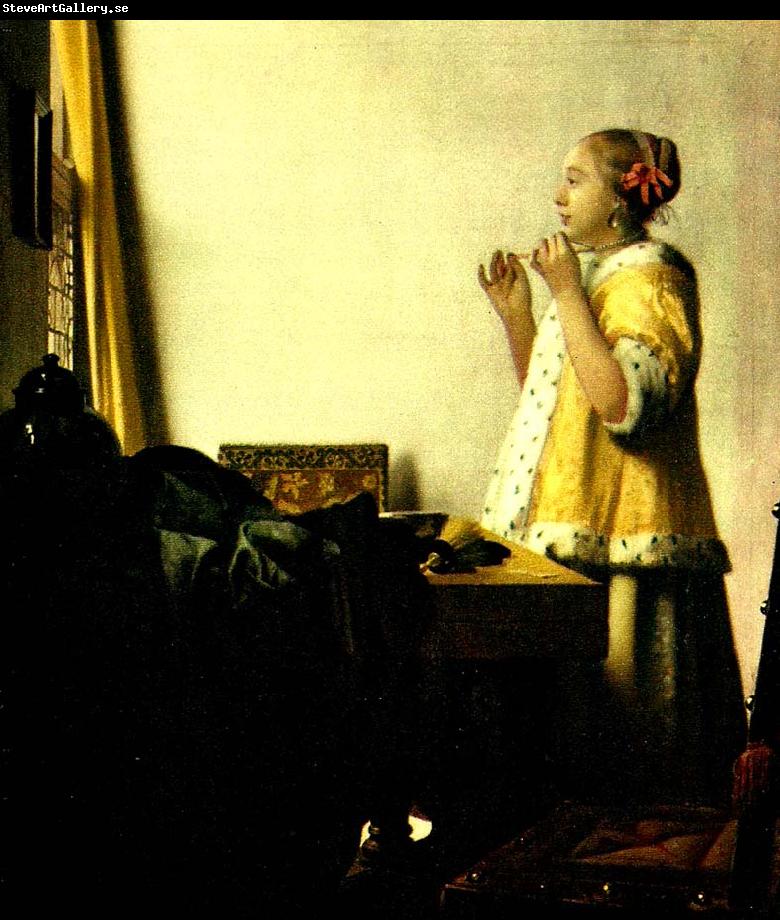 Jan Vermeer ung dam ned parlhalsband